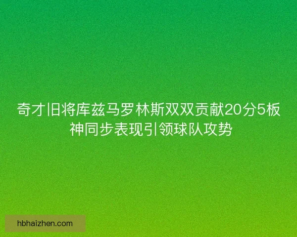 奇才旧将库兹马罗林斯双双贡献20分5板 神同步表现引领球队攻势